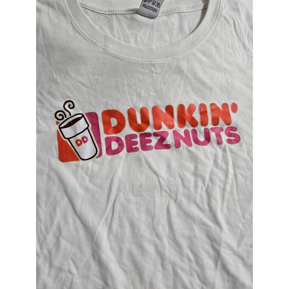 Mens Dunkin Deeznuts Funny Vine Meme Dunkin Doughnuts Lover Balls Humor Tee XXXL